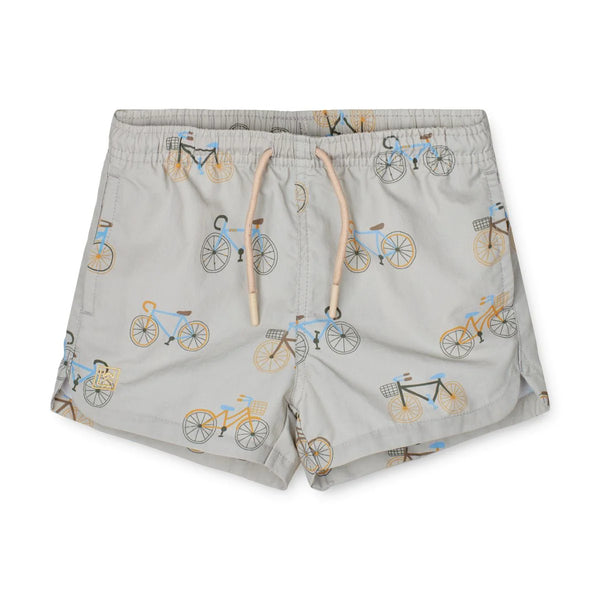 Aiden Printed Board Shorts - Bicycle / Cloud Blue