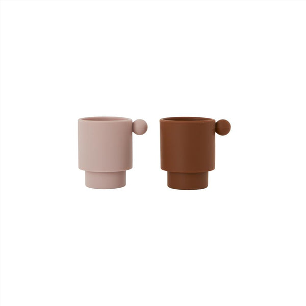 Tiny Inka Cup - Set of 2 - Caramel / Rose