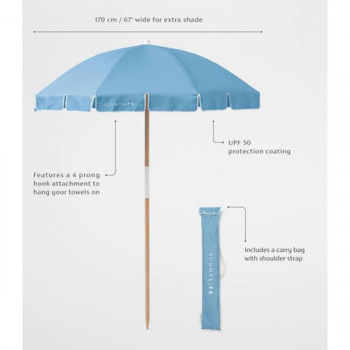 Beach Umbrella - Classic Blue