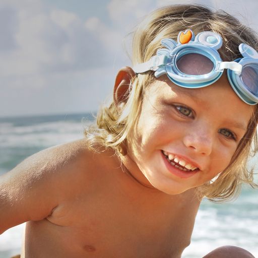 Mini Swim Goggles - Sonny the Sea Creature Blue