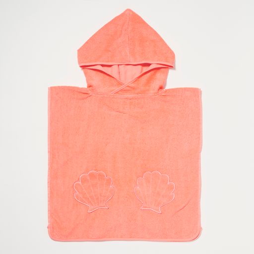 Beach Hooded Towel - Ocean Treasure Neon Rose