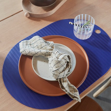 Ribbo Placemat 2-Pack - Optic Blue