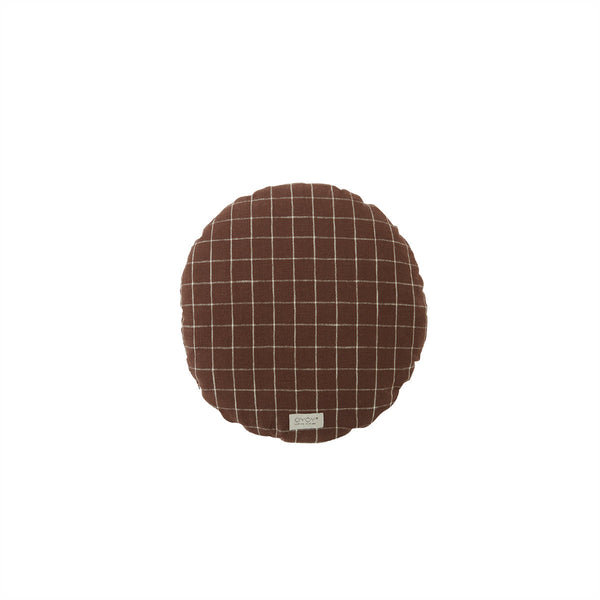 Kyoto Cushion Round - Large - Brown