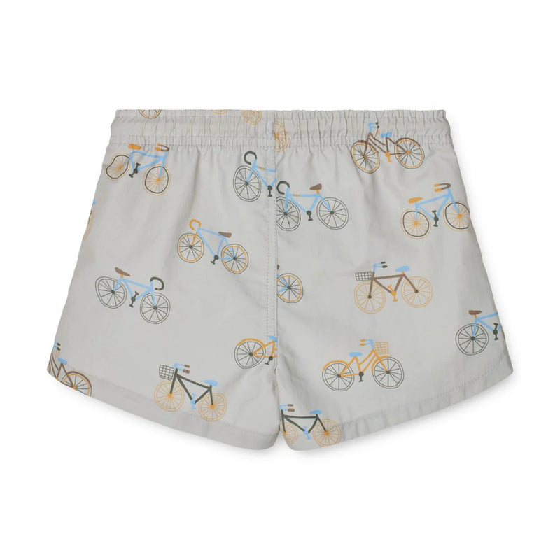 Aiden Printed Board Shorts - Bicycle / Cloud Blue