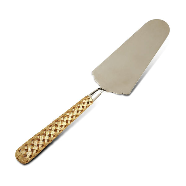 Braid Cake Server - Gold