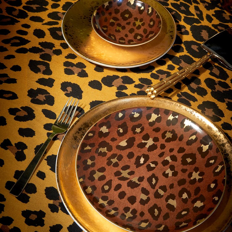 Leopard Dessert Plates Set