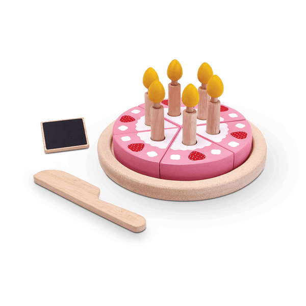 Wooden Birthday Cake Set
