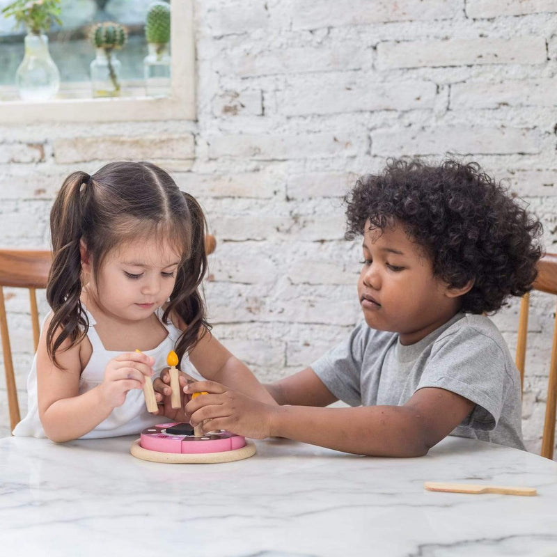 Wooden Birthday Cake Set