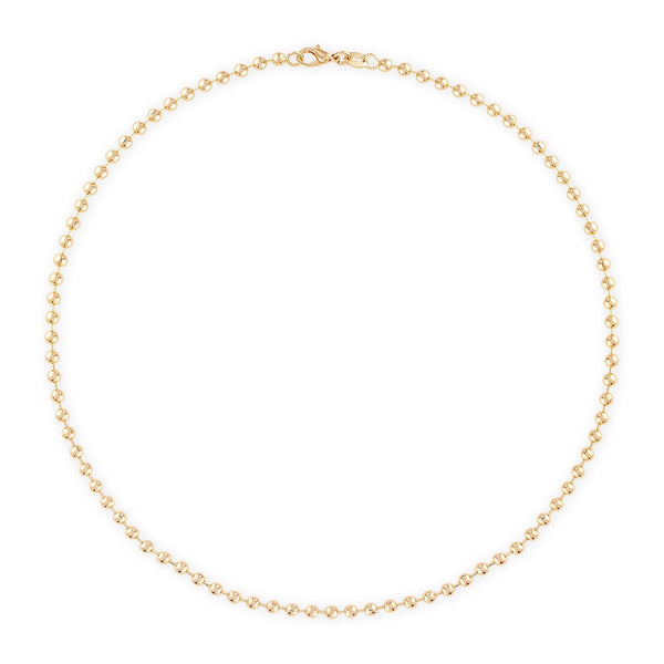 4MM Gold Ball Chain Necklace - Yellow Gold