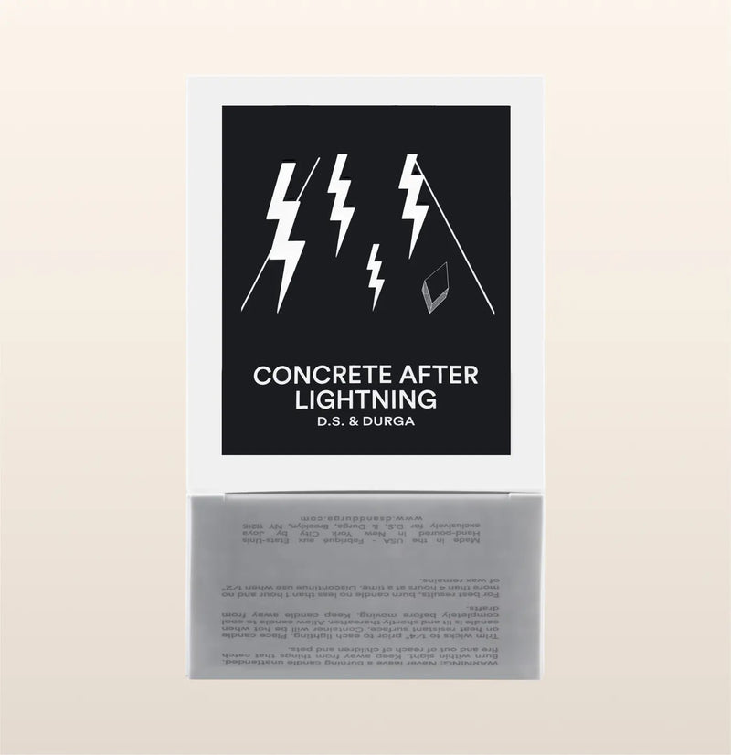 Concrete After Lightning Candle