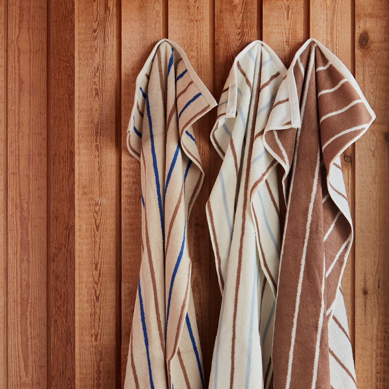 Raita Towel - 50x100cm - Cloud / Caramel