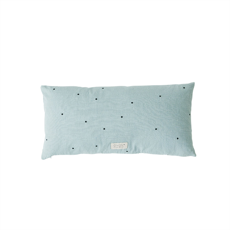 Kyoto Dot Cushion Long - Dusty Blue