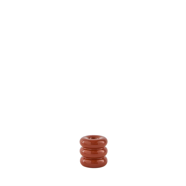 Savi Ceramic Candleholder - High - Nutmeg