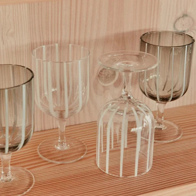 Mizu Wine Glass - 2 Pieces Set - Grey