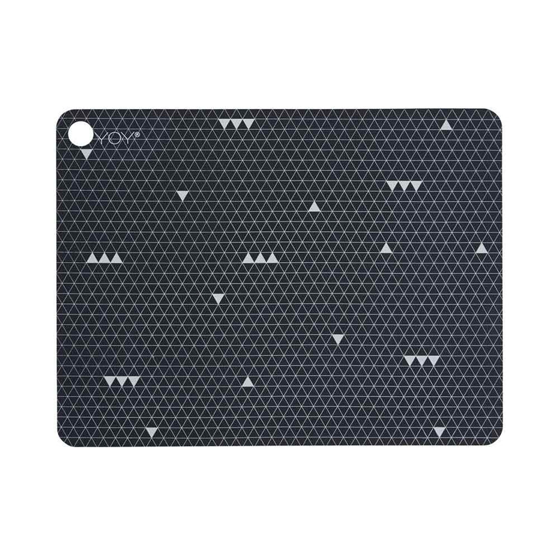 Placemat Anthracite Stripe - 2-Pack