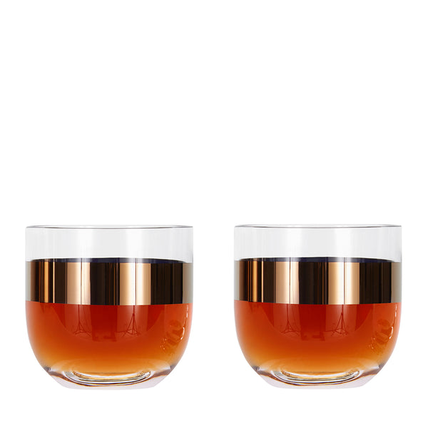 Tank Whiskey Glasses Copper X2
