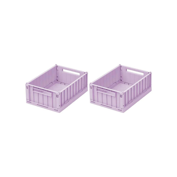 Weston Storage Box Small 2-Pack, Light Lavender