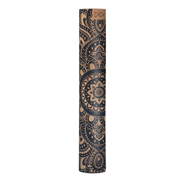 Cork Yoga Mat - Mandala Black