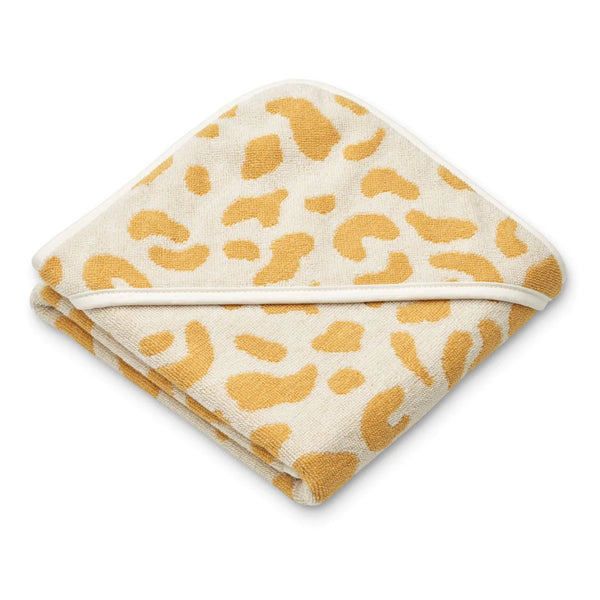 Alba Hooded Baby Towel, Leo/Jojoba
