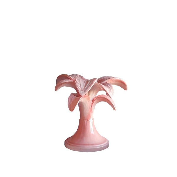 Palm Tree Small Candleholder - Pink