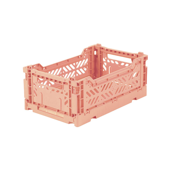Mini Folding Crate - Salmon Pink