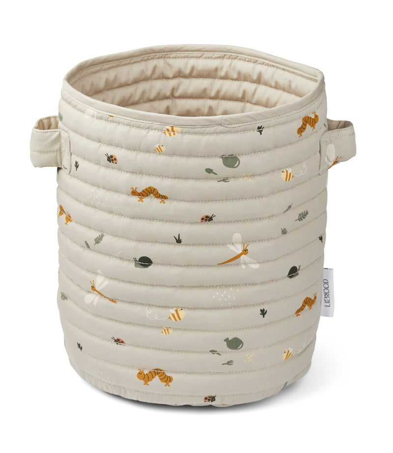Quilted Basket, Nature/Mist Mix