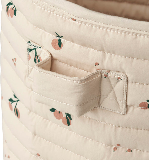 Quilted Basket, Peach/Sea Shell Mix