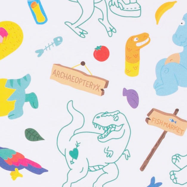 Dino - Notebook + Stickers