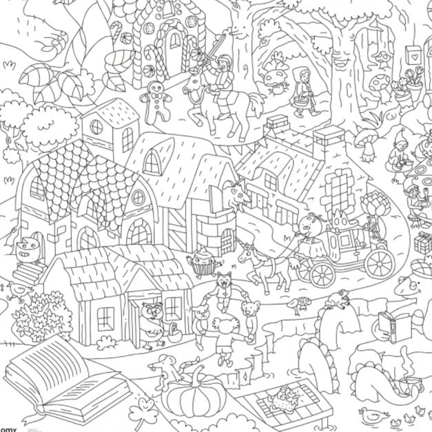 Tales and Legend - Giant Coloring Poster XXL