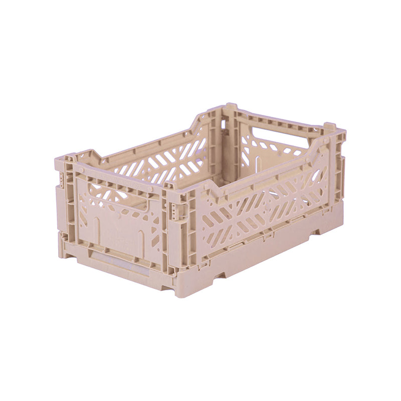 Mini Folding Crate - Milk Tea
