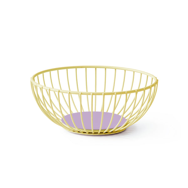 Iris Wire Basket Small - Yellow